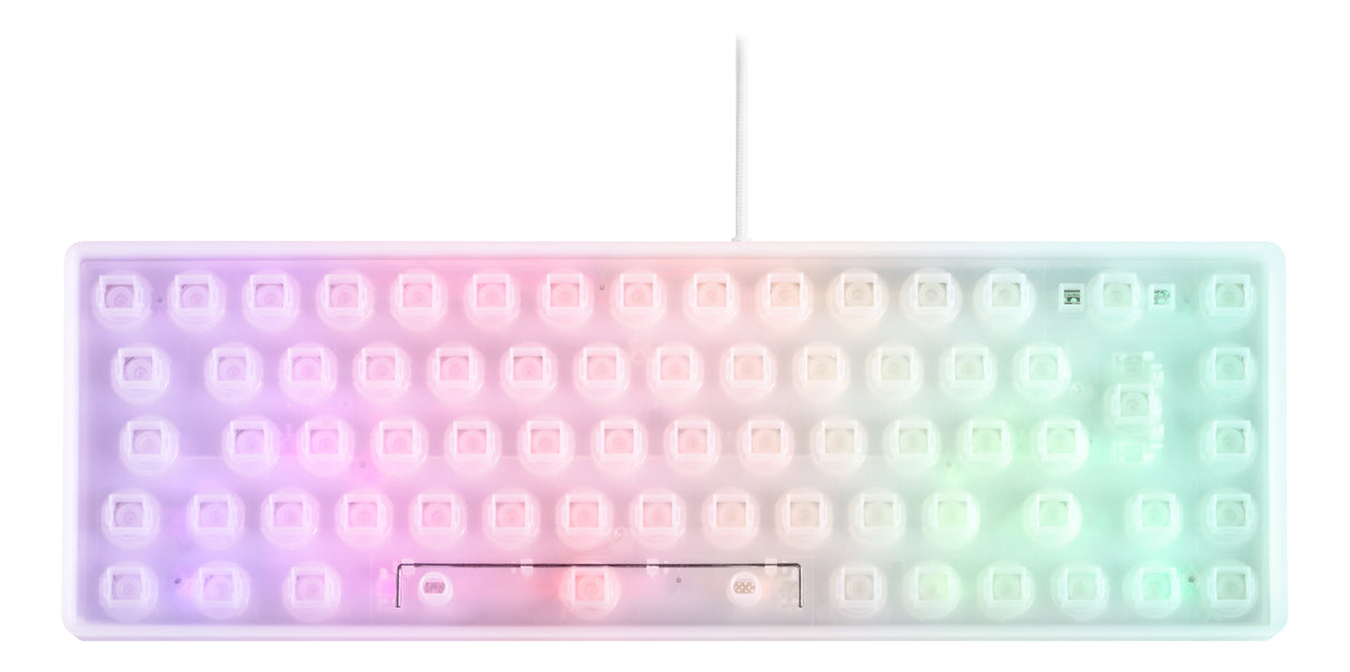 Deltaco Gaming WK70 60% keyboard, semi transparent case whit