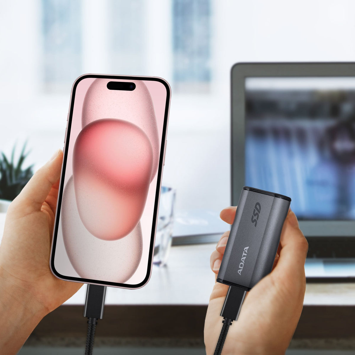 ADATA SE880 1 TB USB Type-C 3.2 Gen 2 (3.1 Gen 2) Grå