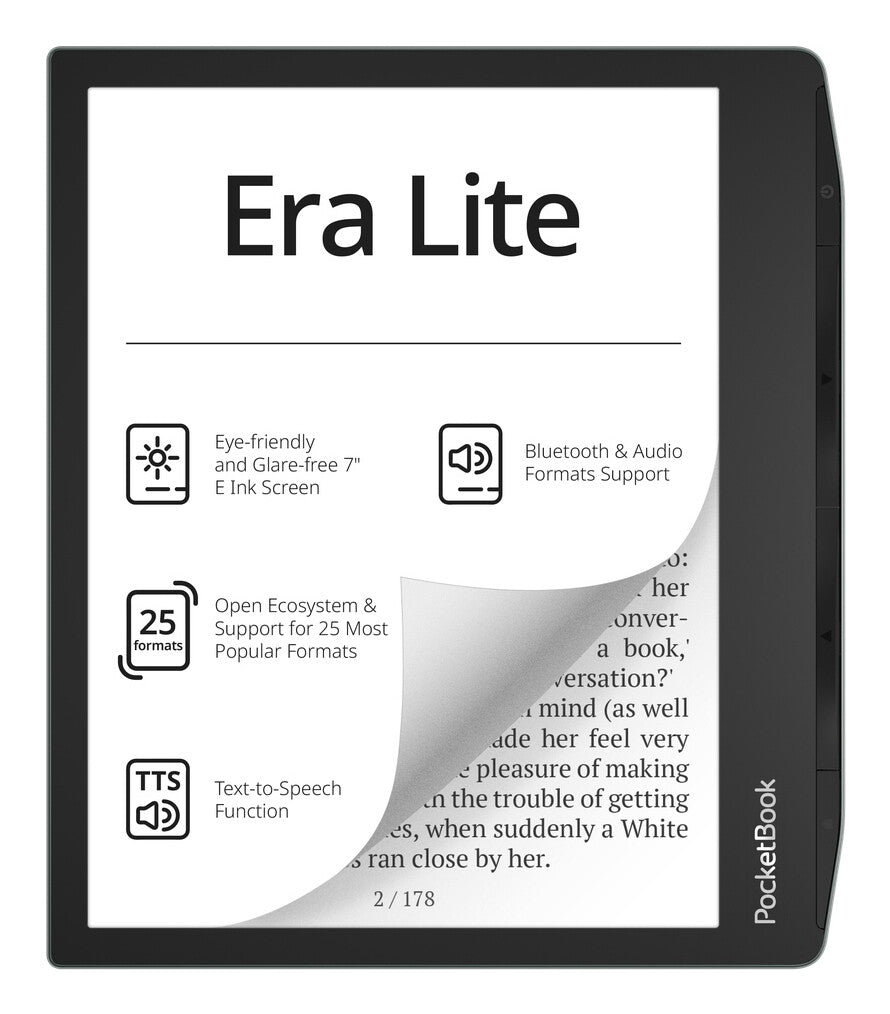 PocketBook Era Lite 710 7  16GB Wi-Fi E-book Reader - Stone Green