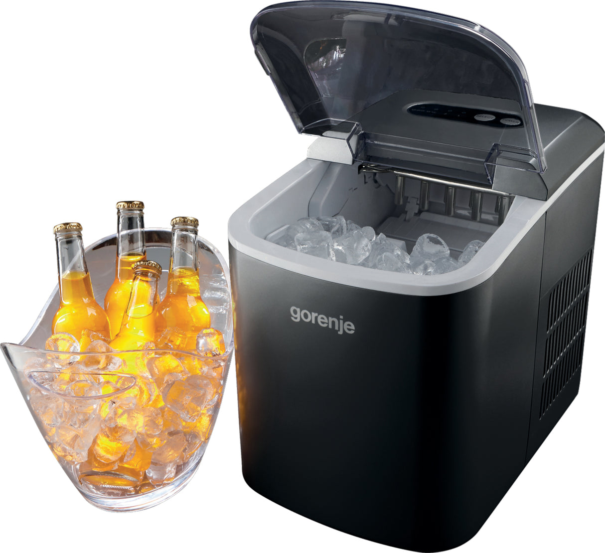 Gorenje MC1200B Bærbar isterningemaskine 12 kg/24t 120 W Sort