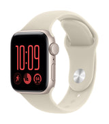 Apple Watch SE 3 GPS 40mm Starlight Aluminium Case with Sand Sport Band - M/L