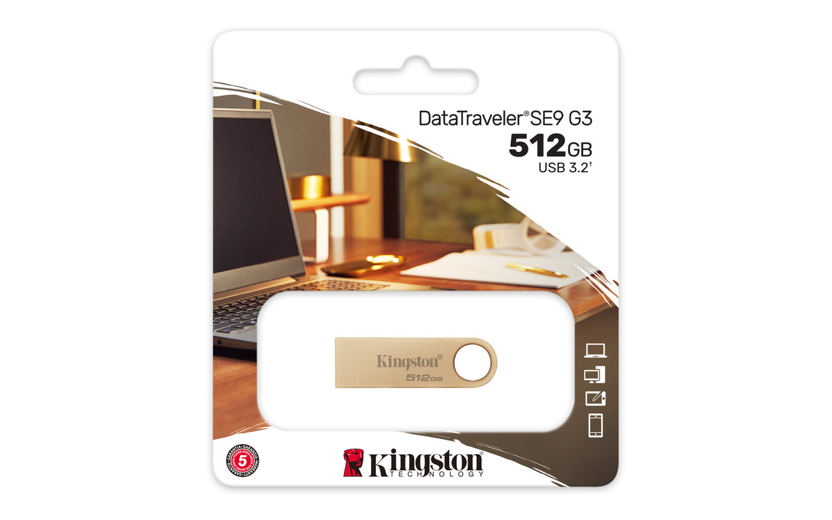 Kingston Technology DataTraveler 512 GB 220 MB/s Metal USB 3.2 Gen 1 SE9 G3