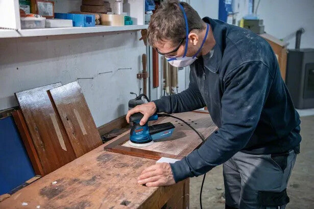 Bosch GEX 125-1 Excentersliber 12000 rpm 24000 OPM Sort, Blå, Rød 250 W