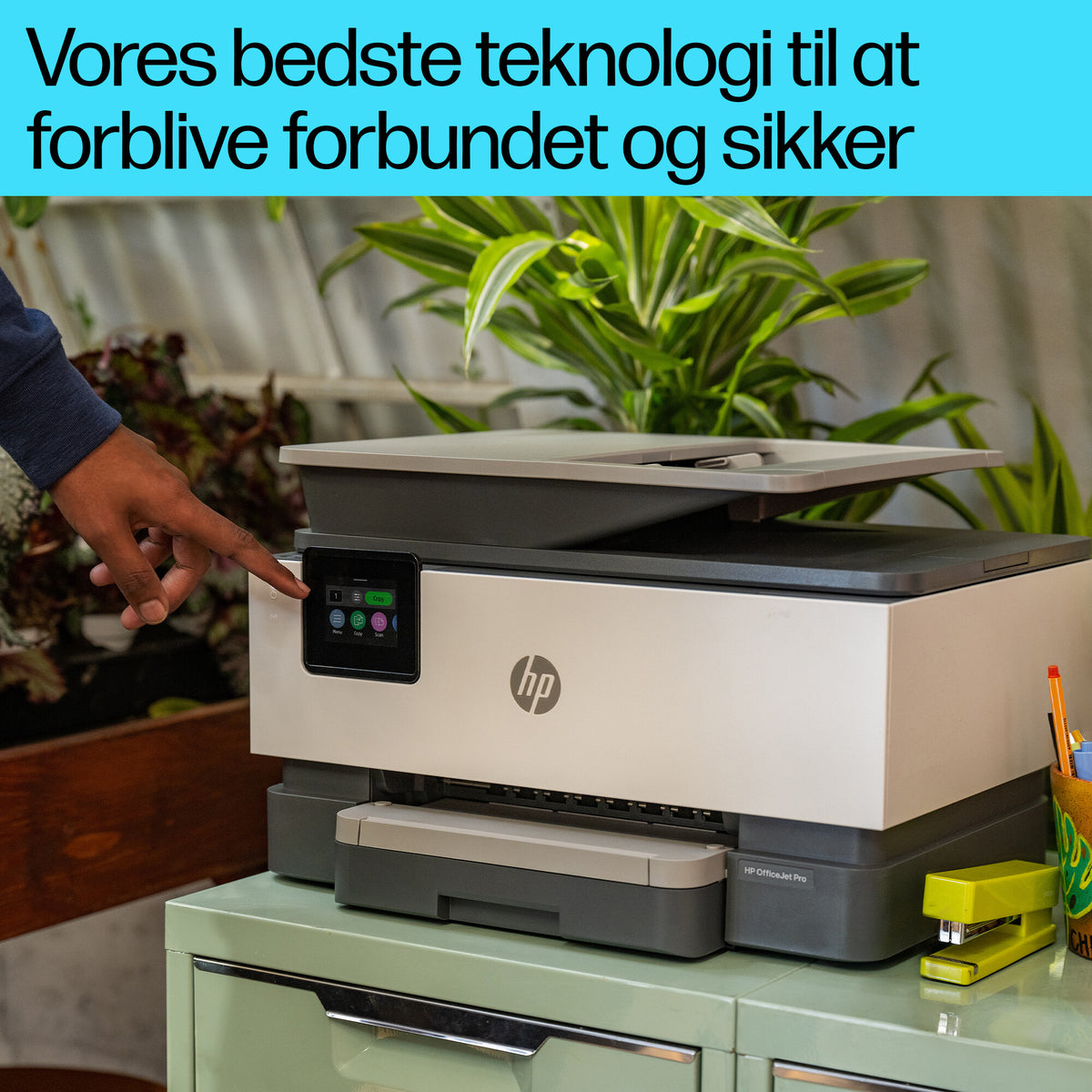 HP OfficeJet Pro 9122e Trådløst All-in-One Farve Printer, Instant Ink; 2-sidet printning
