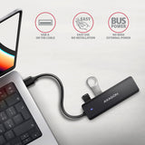 Axagon HUE-C1A interface hub USB 3.2 Gen 1 (3.1 Gen 1) Type-A 5000 Mbit/s Sort