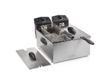 Tristar FR-6937 frituregryde Dobbelt 6 L Enkeltstående 3600 W Sort, Rustfrit stål