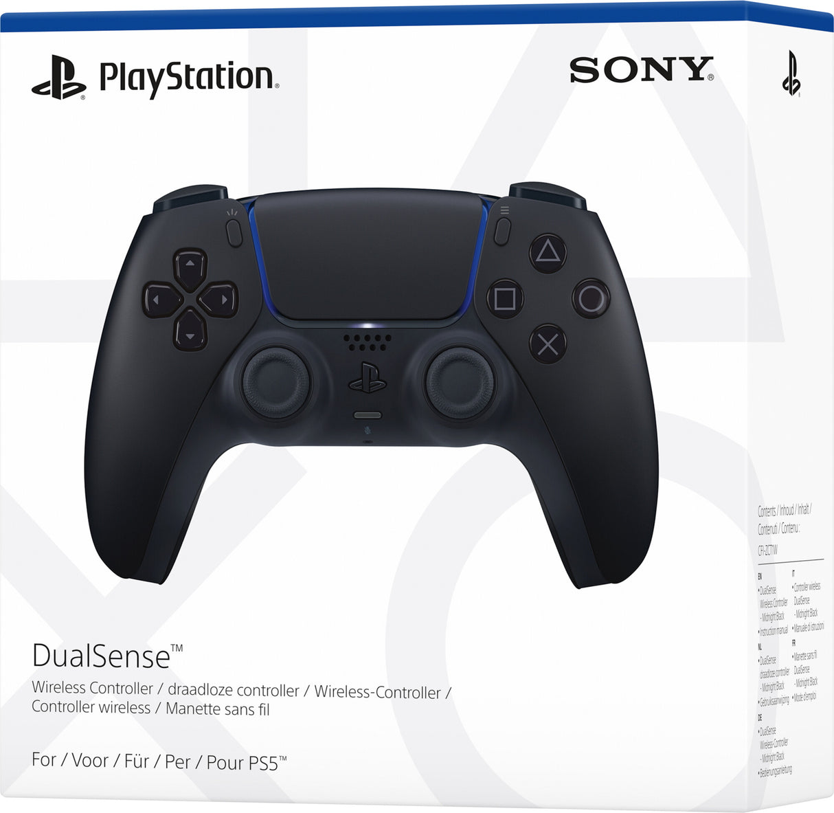 Sony DualSense Sort Bluetooth/USB Gamepad Analog/digital Android, MAC, PC, PlayStation 5, iOS