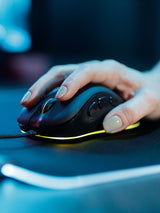 SureFire Silent Flight RGB-320 Gaming musemåtte Sort