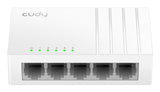Cudy GS105U netværksswitch Ikke administreret Gigabit Ethernet (10/100/1000) Hvid