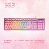 Deltaco Gaming PK75 keyboard nordic, pink