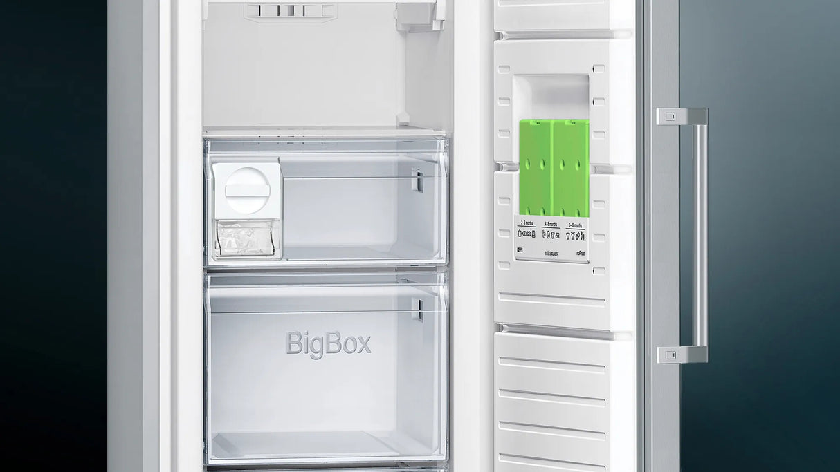 Siemens iQ300 GS36NGIEV fryser Stående fryser Fritstående 242 L Satin stål