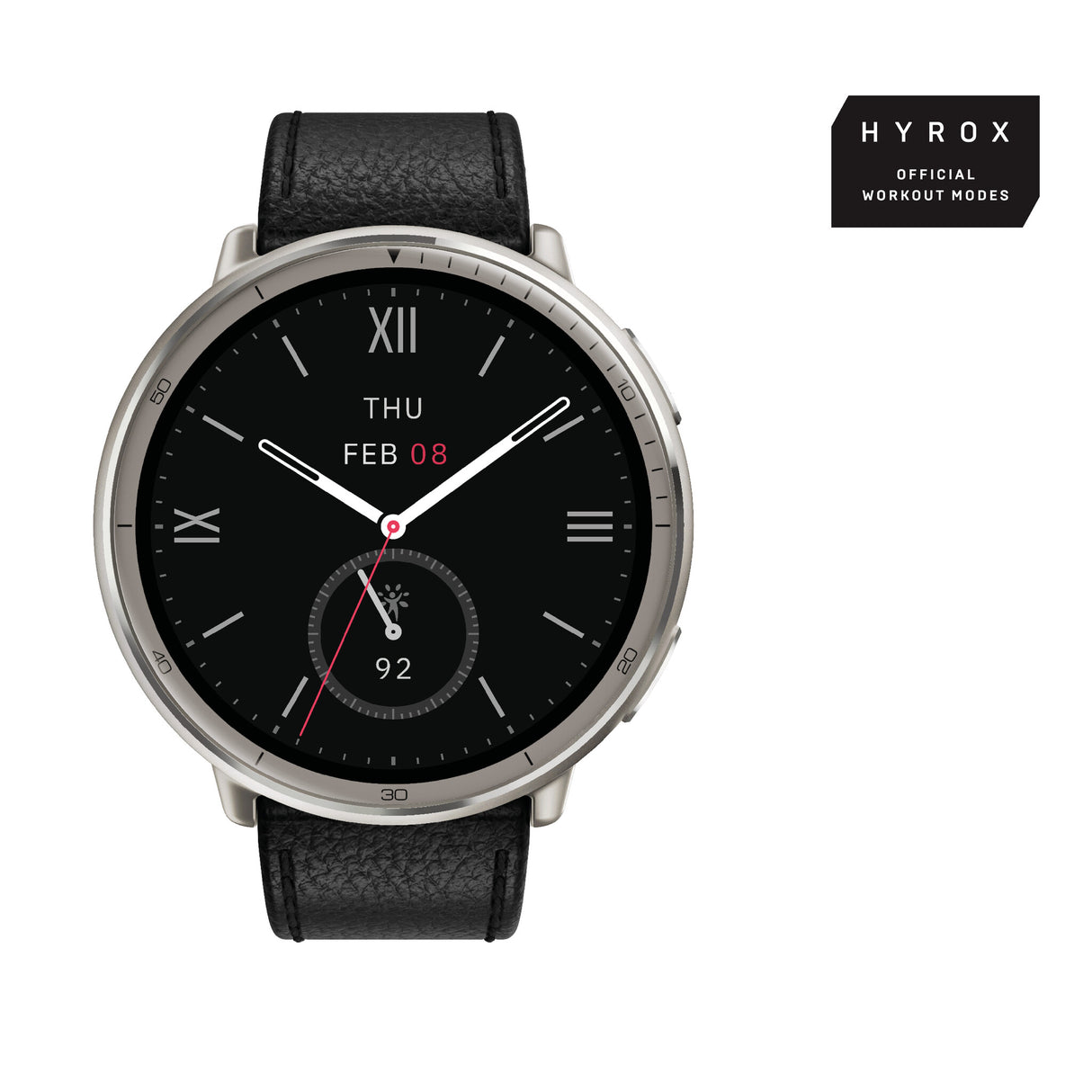 Amazfit W2433EU1N Smartwatch og sportsur 3,35 cm (1.32") AMOLED Digital 466 x 466 pixel Berøringsskærm Sølv