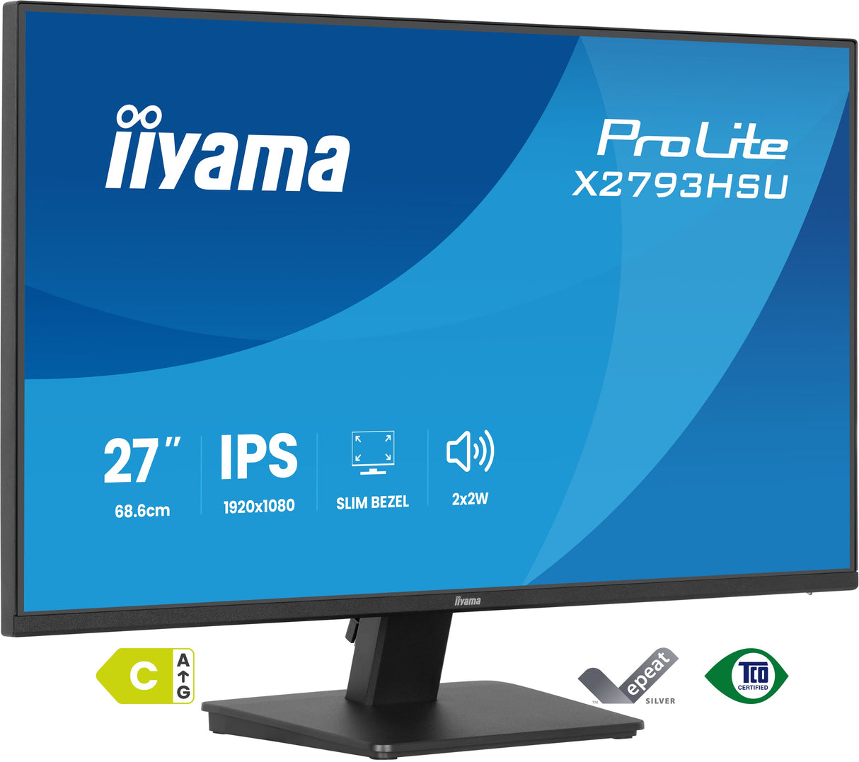 Iiyama X2793HSU-B1 27 IPS 1920 x 1080 (Full HD) HDMI DisplayPort 120Hz