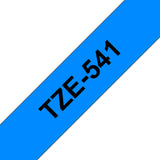 Brother TZE-541 etiketbånd Sort på blå