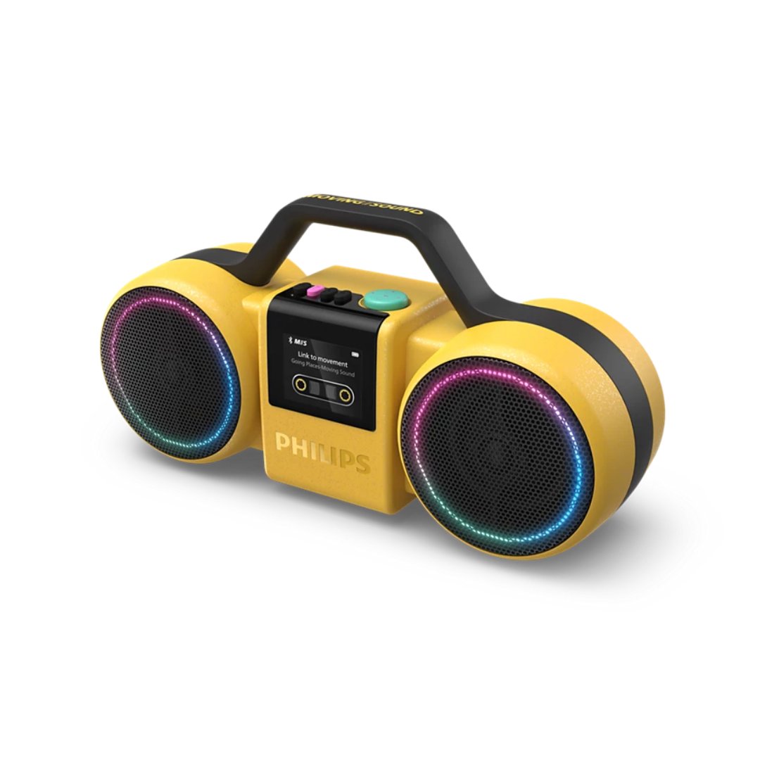 Philips TAMS60 - The Roller Boombox - gul
