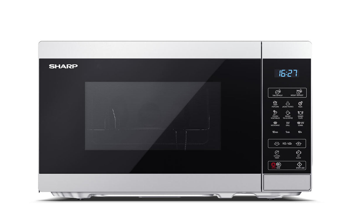 Sharp YC-MG02E-S mikrobølgeovn Sort, Stål Kombination mikroovn Bordplade 20 L 800 W