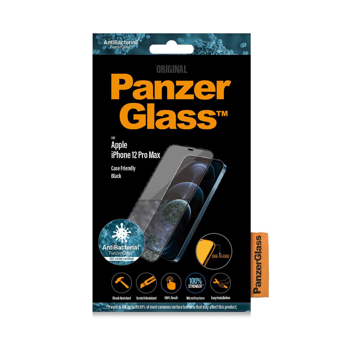 PanzerGlass ® Skærmbeskyttelse iPhone 12 Pro Max | Edge-to-Edge
