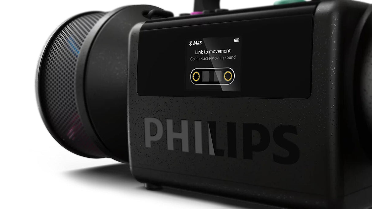 Philips The Tube Bærbar stereohøjttaler Sort 140 W