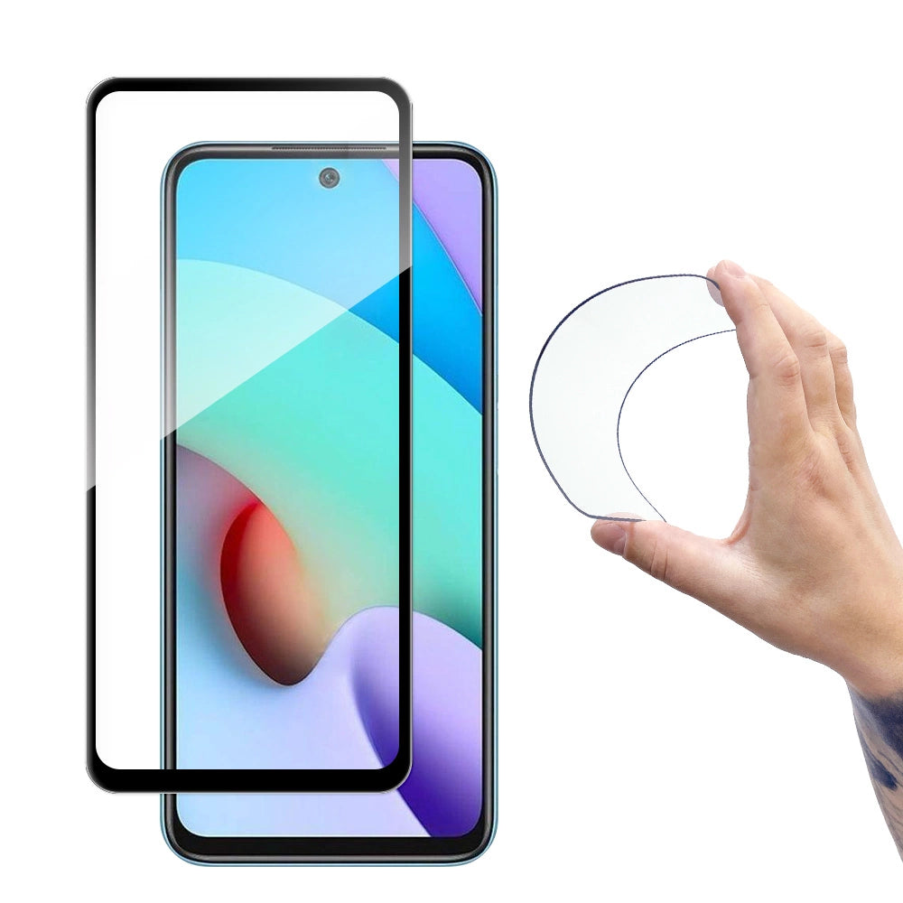 Wozinsky Full Cover Flexi Nano Glass Film Hæmt glas med ramme Xiaomi Redmi 10 Black