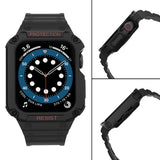 Beskyttelse Strap Band til Apple Watch 38/40/41mm Armored Case Strap - sort