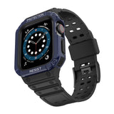 Beskyttelsesrem til Apple Watch 38/40/41 mm pansret bagrem - sort, blå