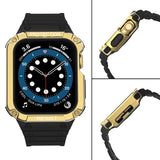 Beskyttelse Strap Band til Apple Watch 38/40/41mm Armored Case Strap - sort, guld