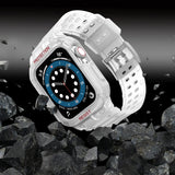 Beskyttelse Strap Band til Apple Watch 38/40/41mm Armored Case Strap - Transparent