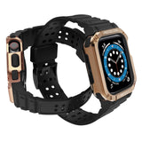 Beskyttelse Strap Band til Apple Watch 42/44/45mm Armored Case Strap - sort, Rose Gold