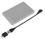 Verbatim Store 'n' Go ALU Slim ekstern harddisk 2 TB 2.5" USB Type-C 3.2 Gen 1 (3.1 Gen 1) Sølv