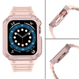 Beskyttelse Strap Band til Apple Watch 42/44/45mm Armored Case Strap - Pink