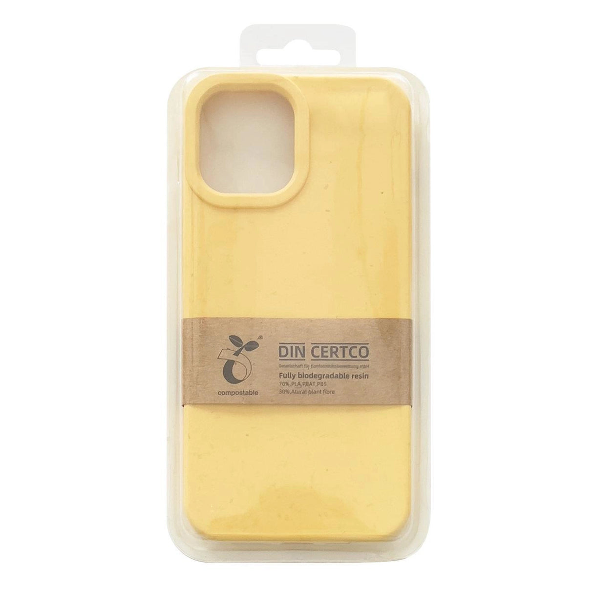 Eco Case for iPhone 12 Pro Silicone Cover Telefon Cover Gul