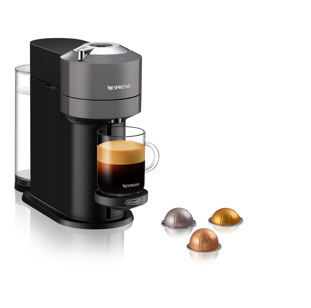 Nespresso Vertuo Next ENV120.GY kapselmaskine grå