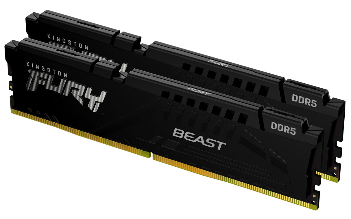 Kingston Technology FURY Beast 32GB 6400MT/s DDR5 CL32 DIMM (Sæt med 2) Black EXPO