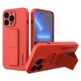 Wozinsky Kickstand Case silikonhylster med stativ til iPhone 13 Pro rød