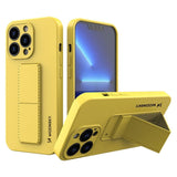 Wozinsky Kickstand Case silikone cover til iPhone 13 Pro gul