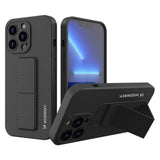 Wozinsky Kickstand Case iPhone 13 mini silikonhylster med stativ sort