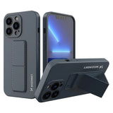 Wozinsky Kickstand Case silikonhylster med stativ til iPhone 13 mini marineblå