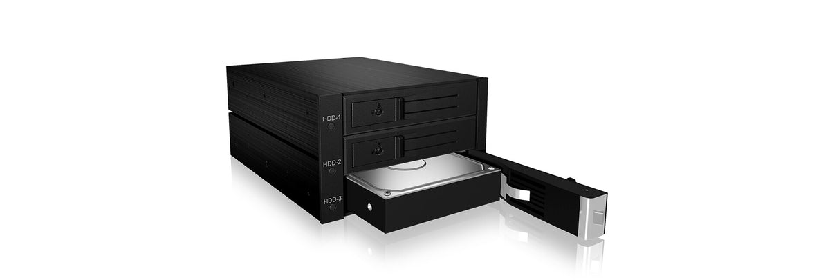 ICY BOX IB-563SSK 2x 5.25" Storage drive tray Black