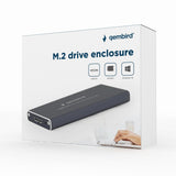 Gembird EE2280-U3C-01 drevkabinet SSD kabinet Sort M.2