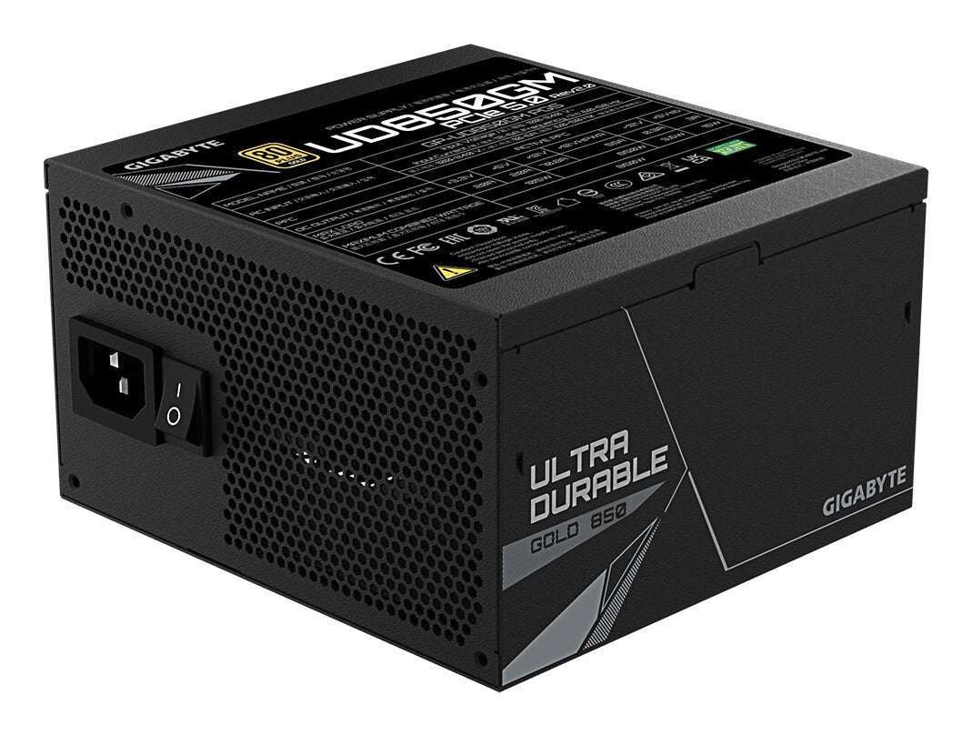 GIGABYTE UD850GM PG5 V2 enhed til strømforsyning 850 W 20+4 pin ATX ATX Sort