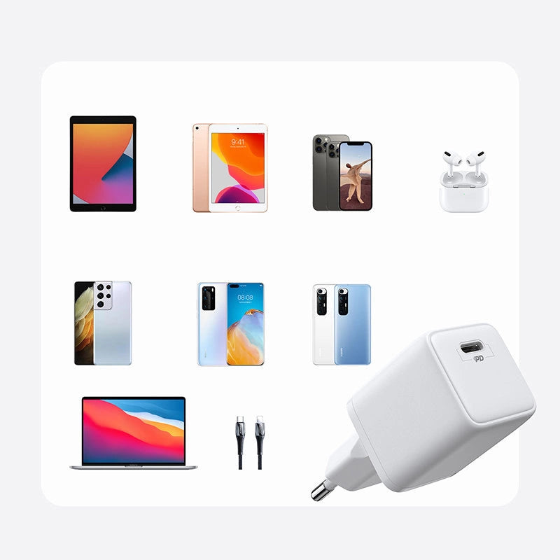 Joyroom hurtig vægoplader USB Type C 25W 3A EU plug hvid (L-P251)