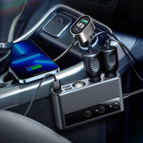 Joyroom JR-CL06 9in1 biloplader 154W 5x USB-A / USB-C / 3x cigarettelægger stikkontakt PD QC PPS - sort