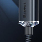 Baseus Crystal Shine Series cable USB cable for fast charging and data transfer USB Type A - Lightning 2.4A 1.2m black (CAJY000001)