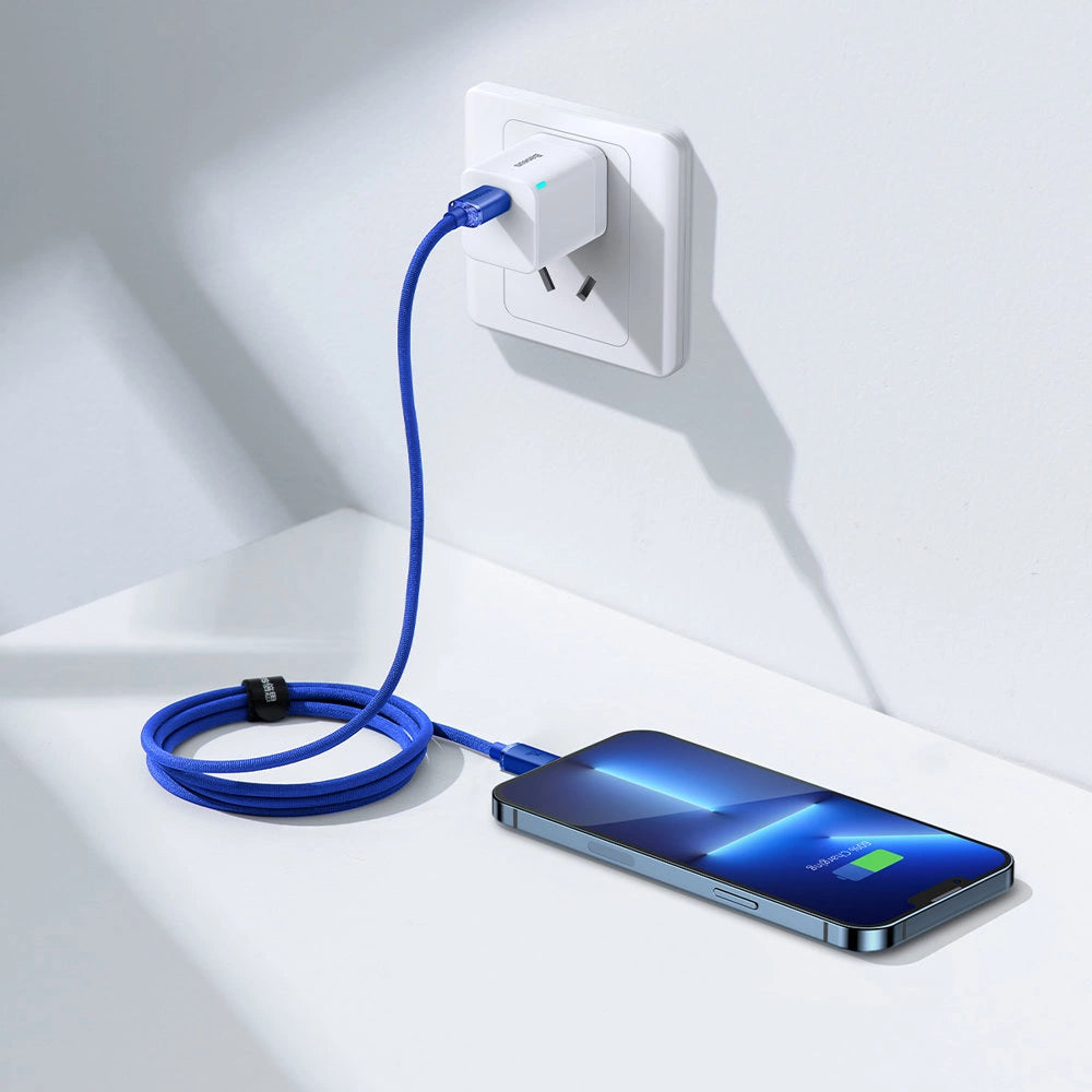 Baseus CAJY000203 Lightning - USB-C PD kabel 20W 480Mb/s 1.2m - blå
