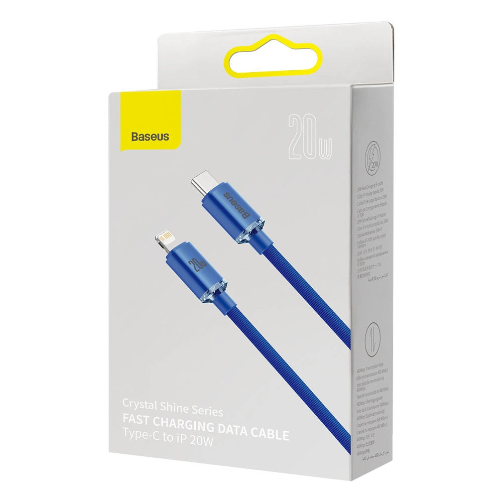 Baseus CAJY000203 Lightning - USB-C PD kabel 20W 480Mb/s 1.2m - blå