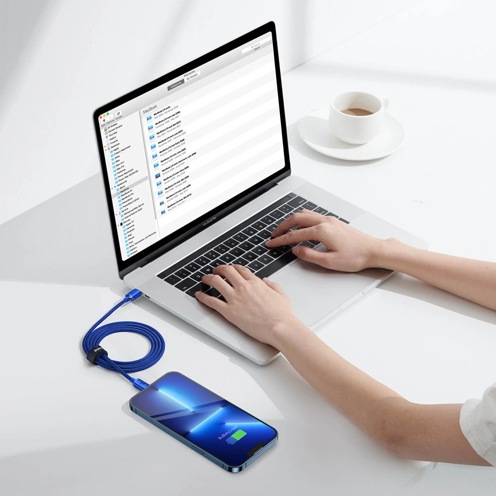 Baseus CAJY000203 Lightning - USB-C PD kabel 20W 480Mb/s 1.2m - blå