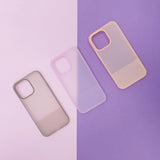 Kingxbar Plain Series Case Cover til iPhone 13 Pro Max silikone cover lilla
