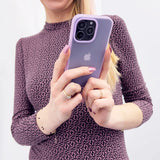 Kingxbar Plain Series Case Cover til iPhone 13 Pro silikone cover lyserød