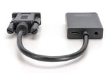 Digitus DA-70473 videokabel adapter 0,15 m VGA (D-Sub) Sort
