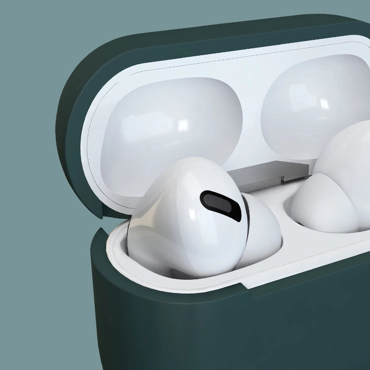 AirPods 3-kasse af silikone med blødt øretelefonomslag + nøgleordslås med hummerklæde